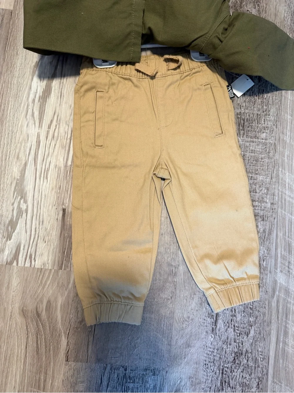 Eddie Bauer Kids Olive Green Jacket with Cargo Pants